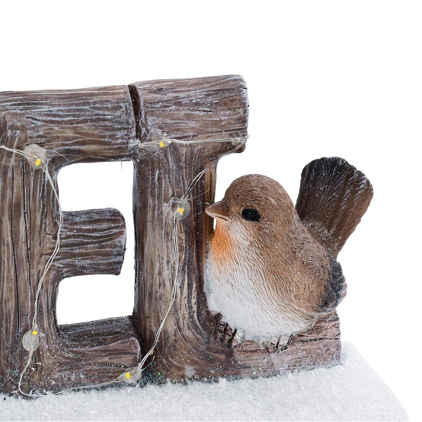 Winter - The Spirit Of Christmas - Light Up Festive Robin Ornament - 4