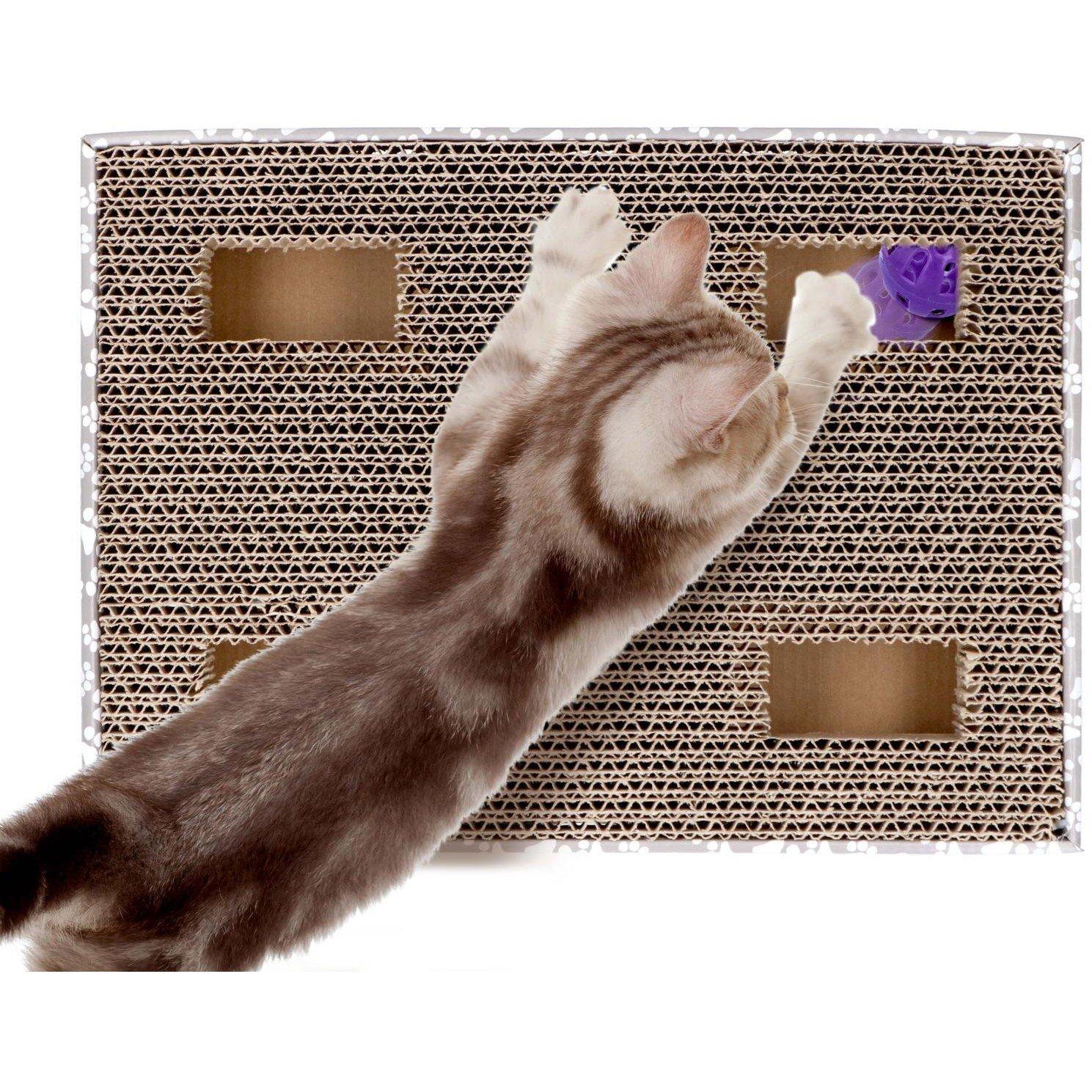 White - Edco - Cat Scratch Board with Play Balls - 3