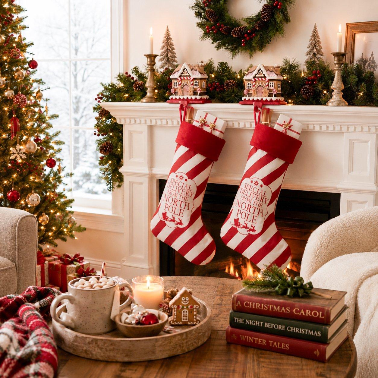 House - The Spirit Of Christmas - Festive Stocking Holder - 3