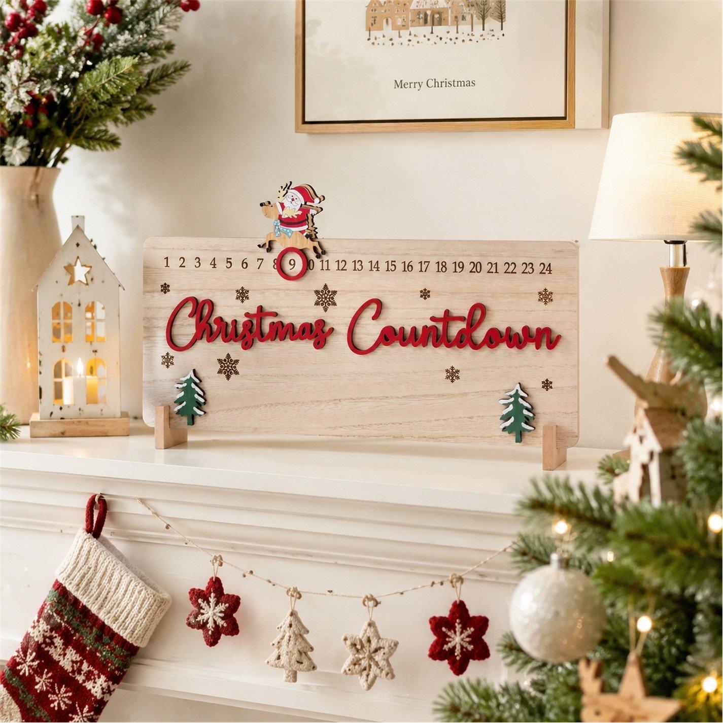 Wood - The Spirit Of Christmas - Christmas Countdown Ornament - 2