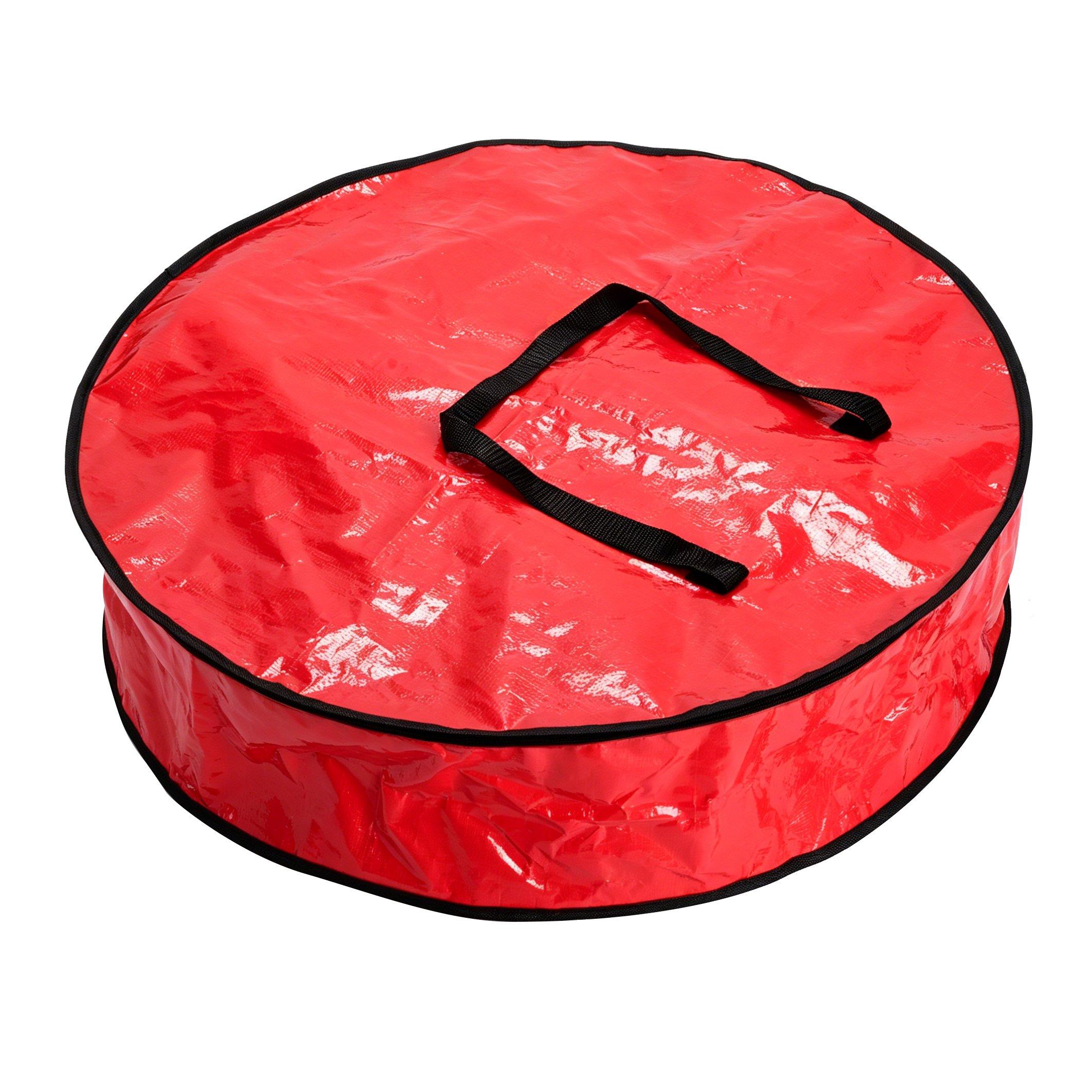 Red - The Spirit Of Christmas - Wreath Storage Bag - 2