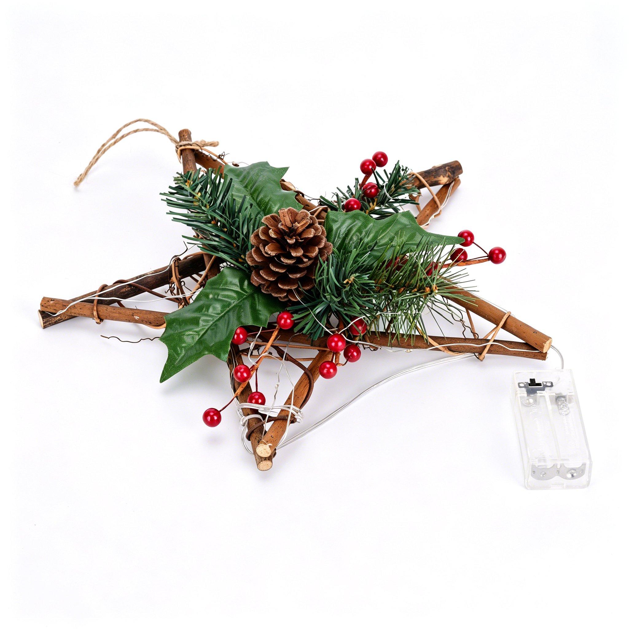 Berries - The Spirit Of Christmas - Light Up Hanging Star - 3