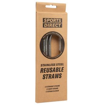 SportsDirect SportsDirect Stainless Steel Reusable Straws