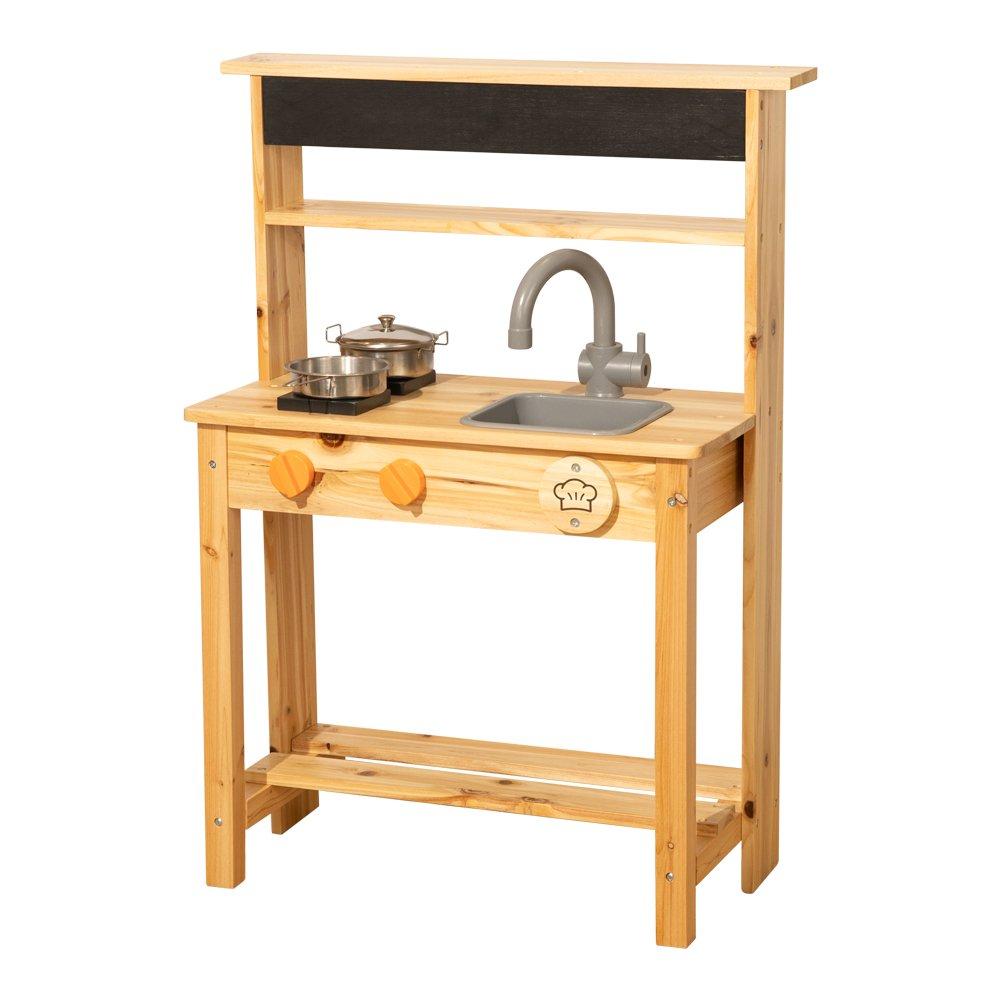 Multi - Tooky Toy - Wooden Mud Kitchen with Chalkboard - 1