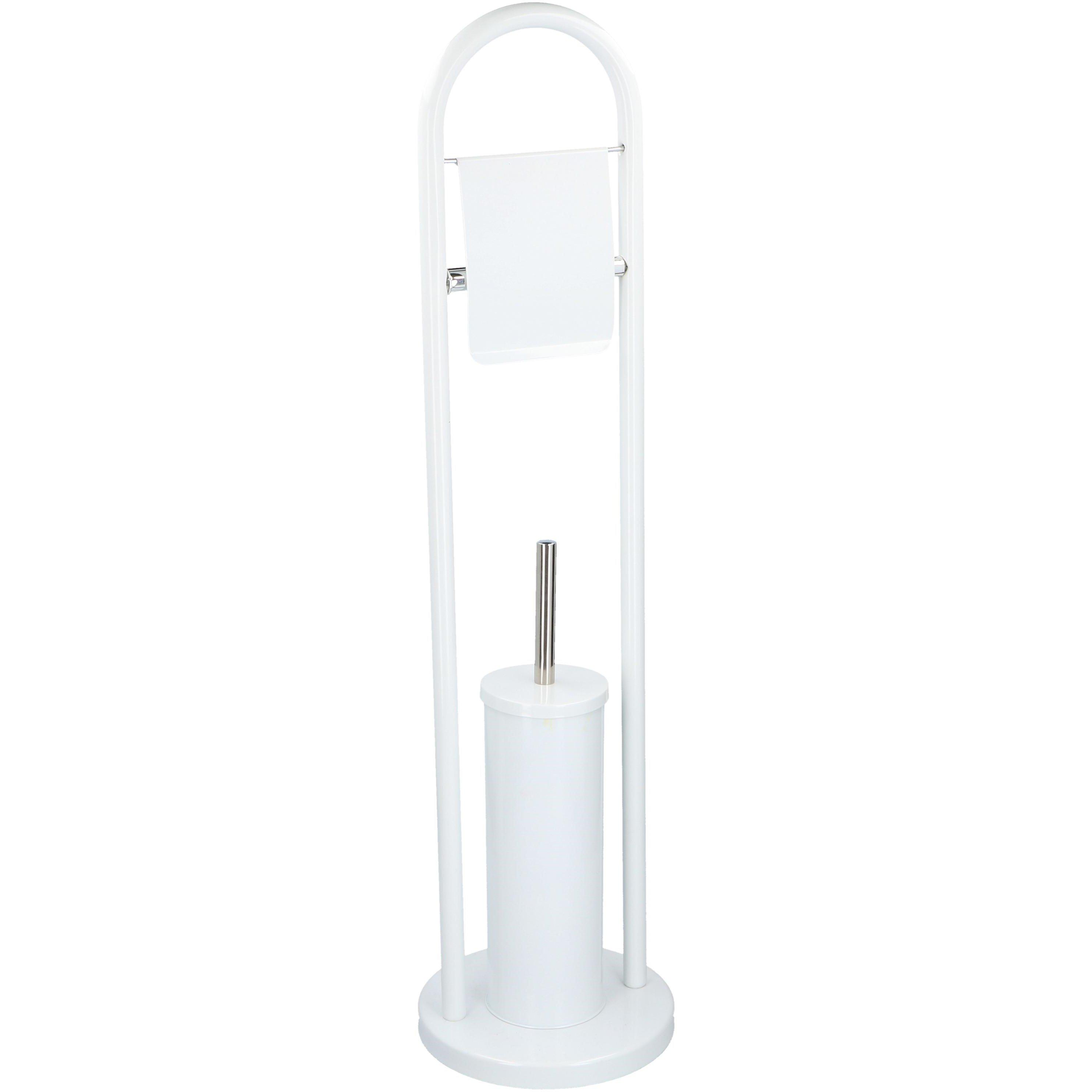 Alpina Alpina Toilet roll Holder and Brush - White