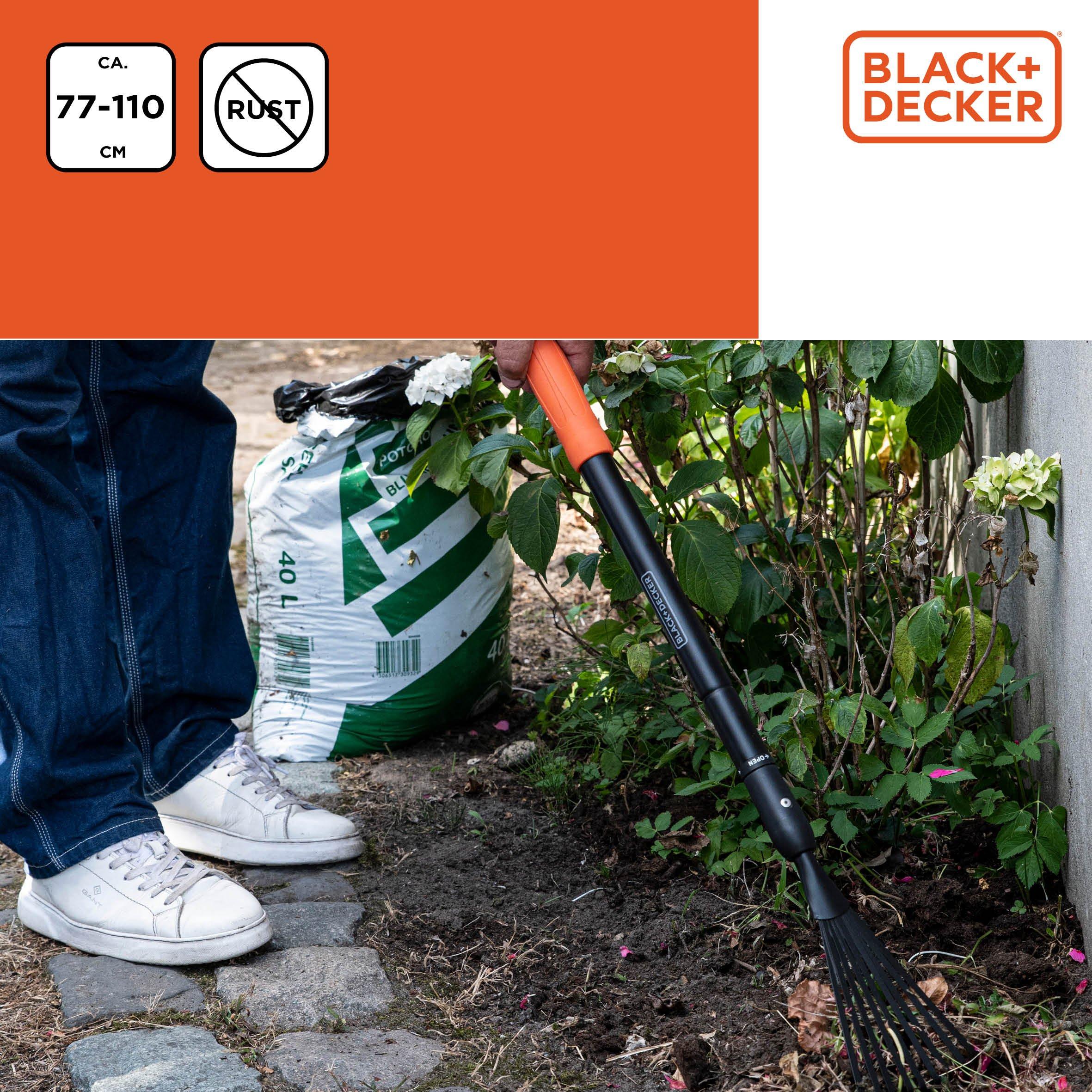 None - Black and Decker - Black and Decker Hand Rake Garden Tool - 4