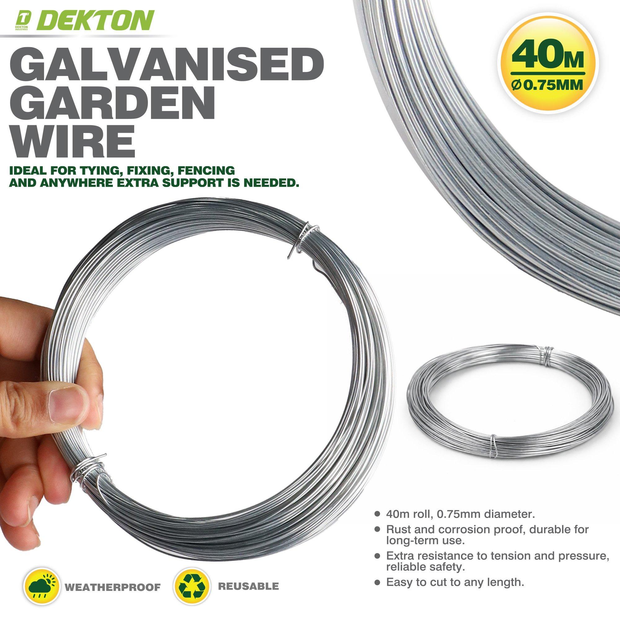 Grey - Dekton - Dekton Galvanised Garden wire - 4