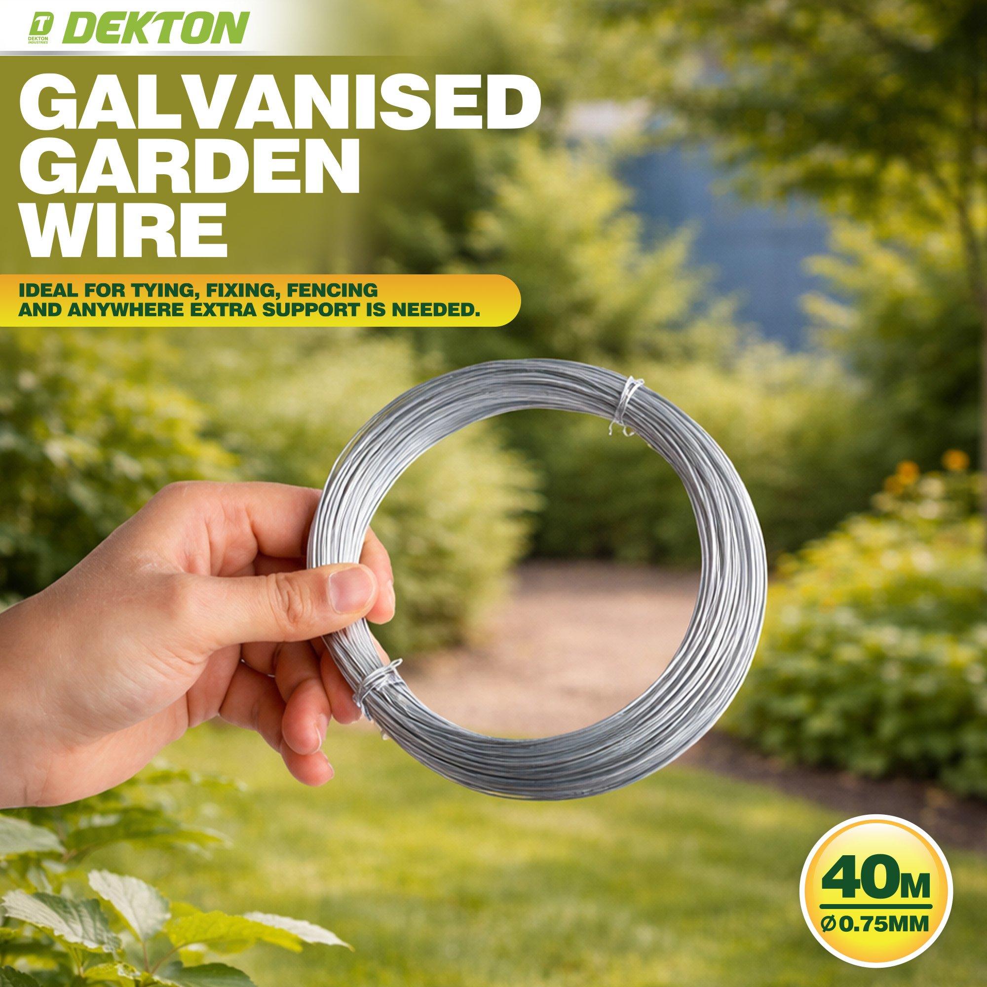 Grey - Dekton - Dekton Galvanised Garden wire - 5