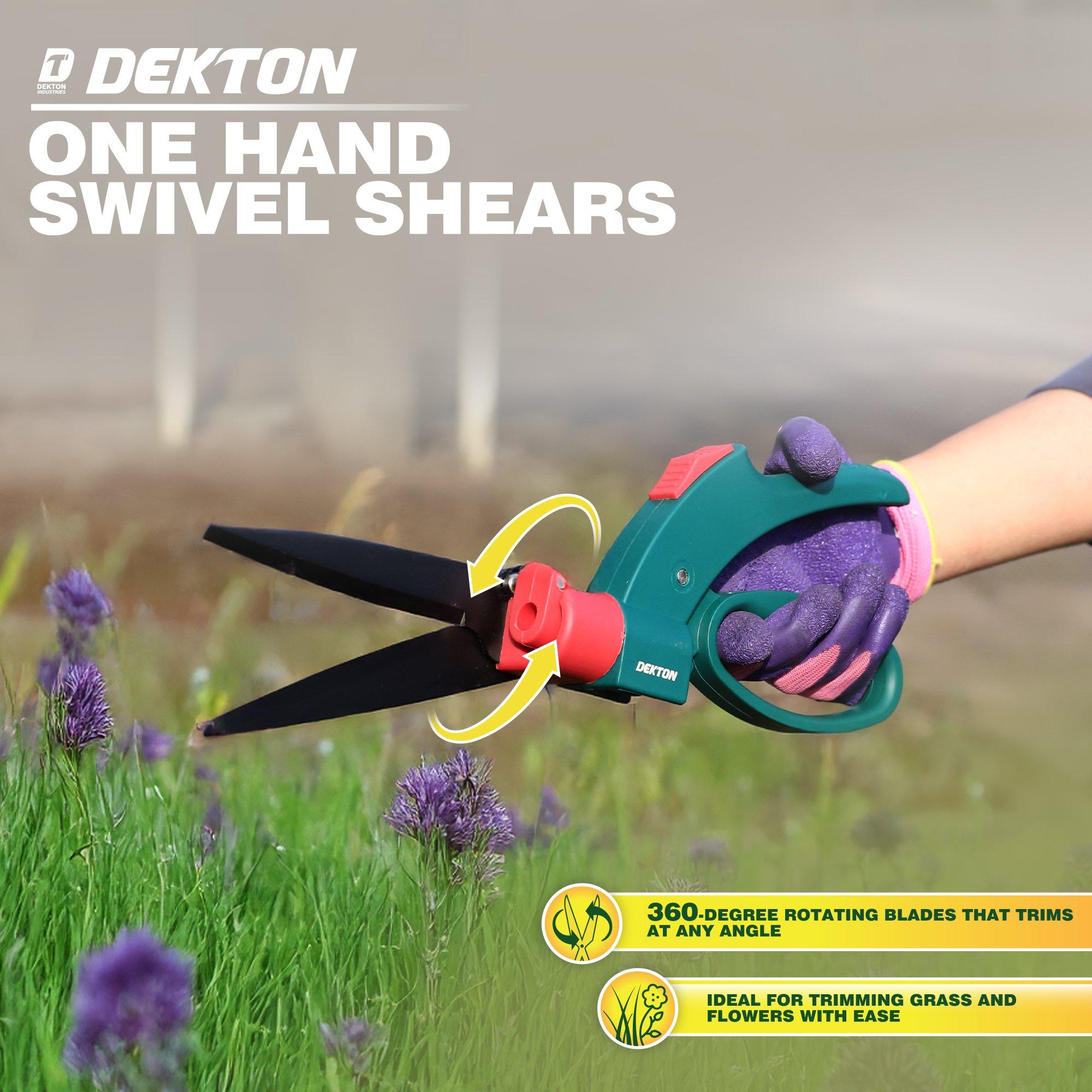 Green - Dekton - One Hand Swivel Shears - 4