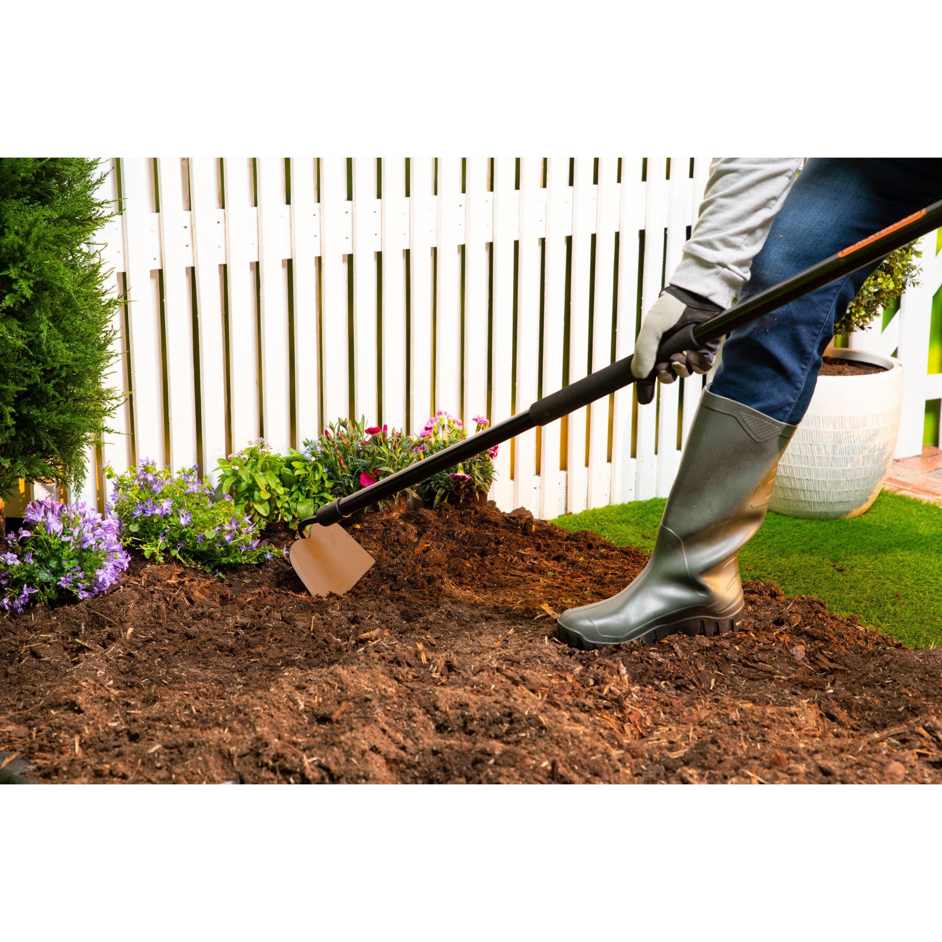 Black/Orange - Black and Decker - Garden Hoe with Handle - 3