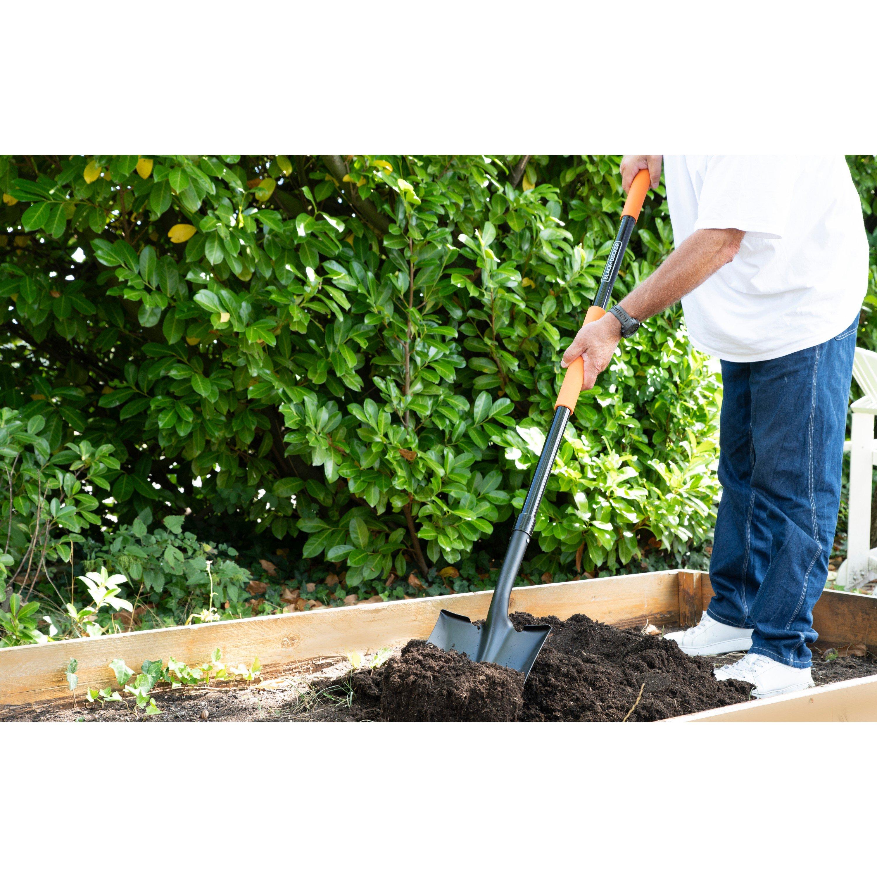 Black/Orange - Black and Decker - Square Shovel - 2