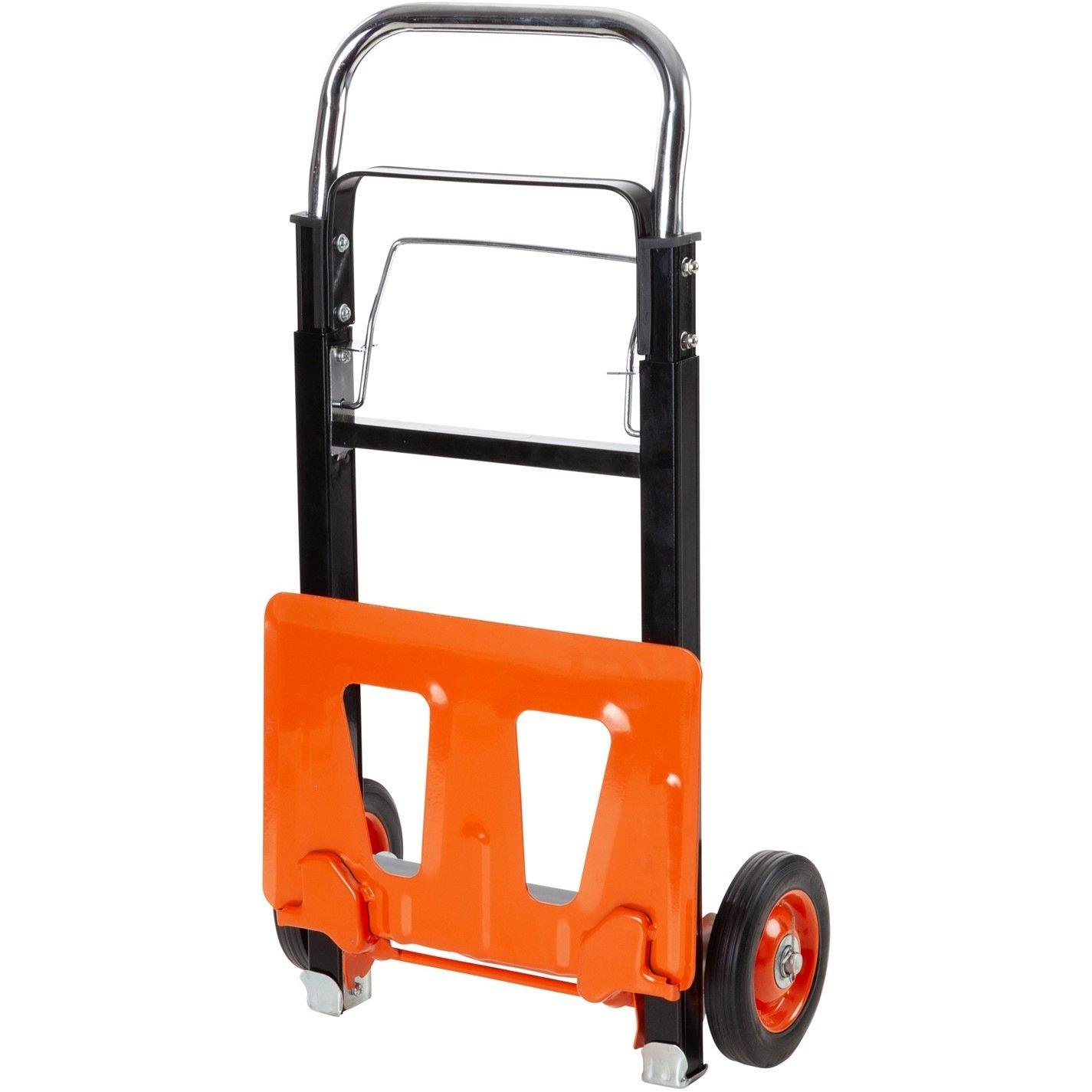 Black/Orange - Black and Decker - Folding Handtruck 90kg - 2