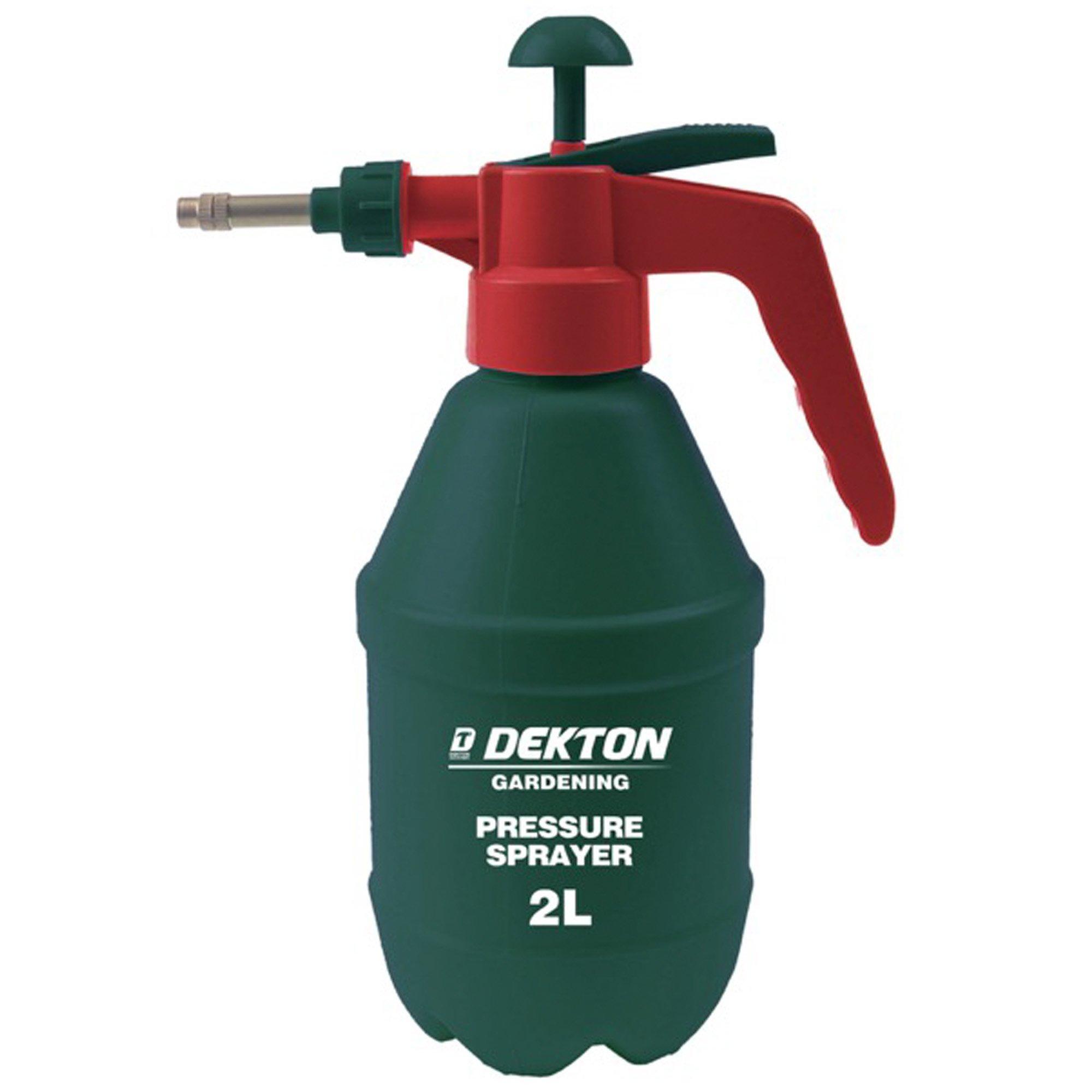 Green/Red - Dekton - 2 Litre Garden Pressure Sprayer - 2