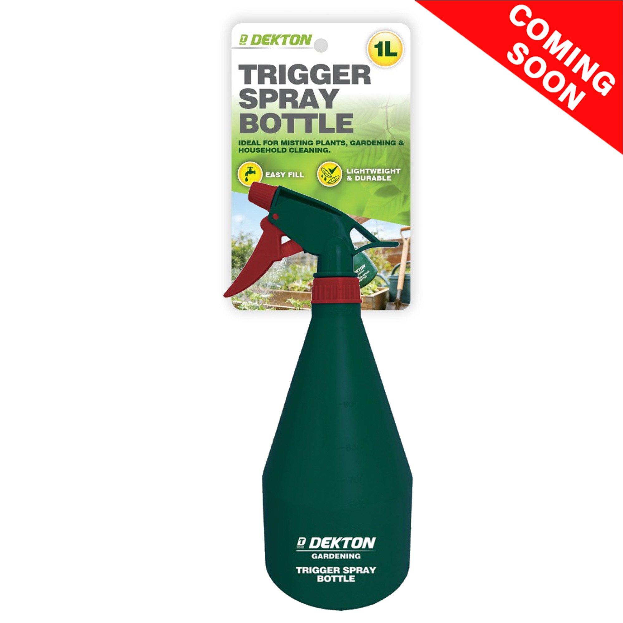 Green/Red - Dekton - 1 Litre Trigger Spray Bottle - 1