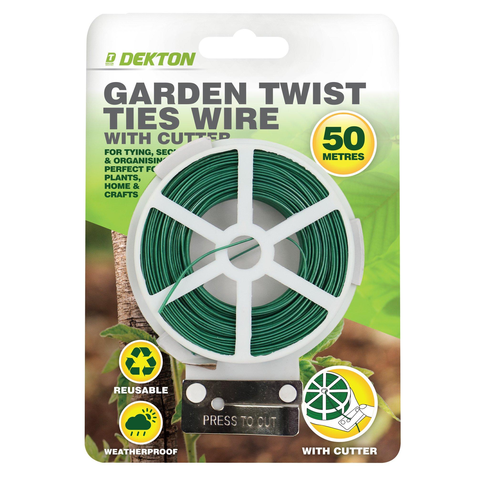 Green - Dekton - Dekton 50M Garden Twist Tie - 2