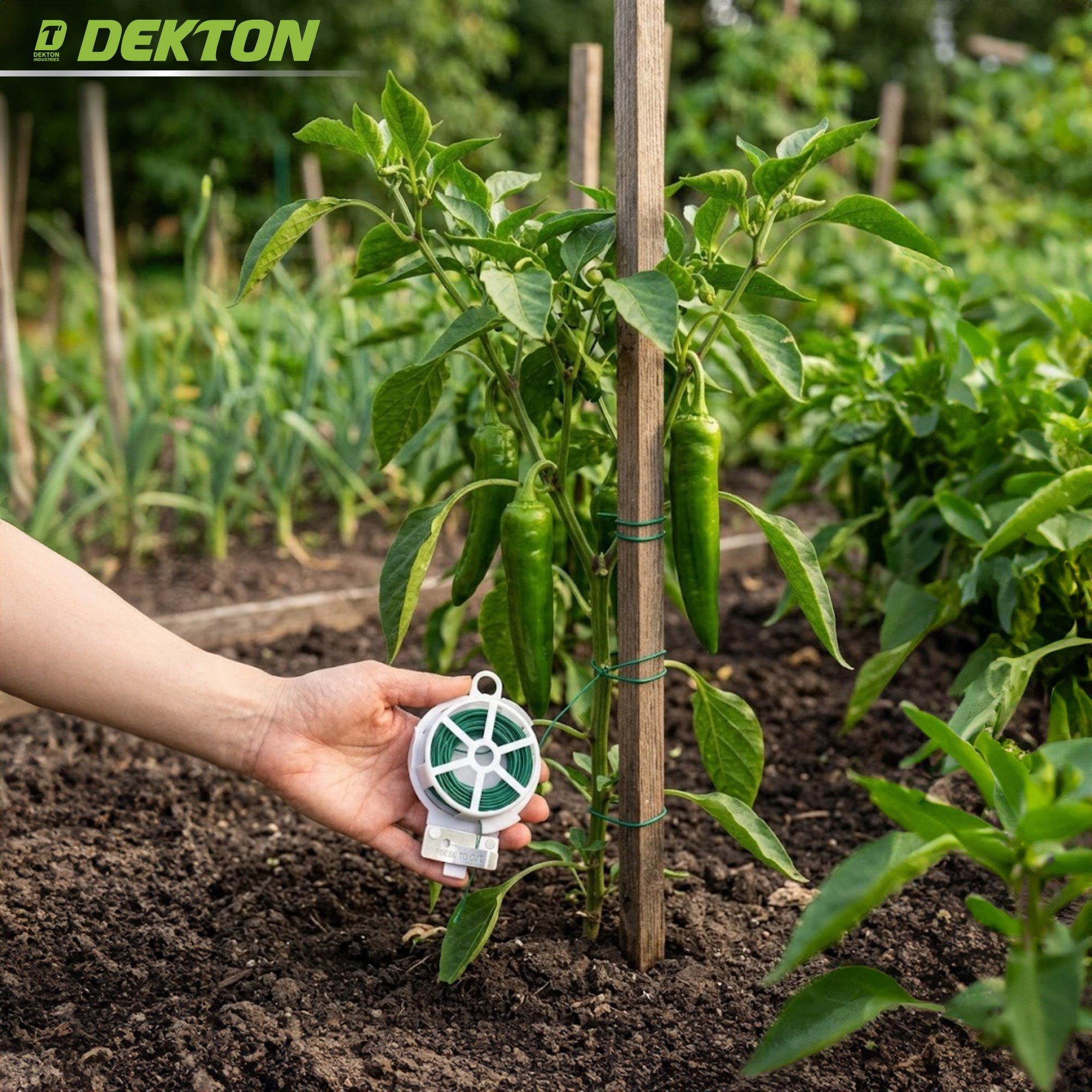 Green - Dekton - Dekton 50M Garden Twist Tie - 5