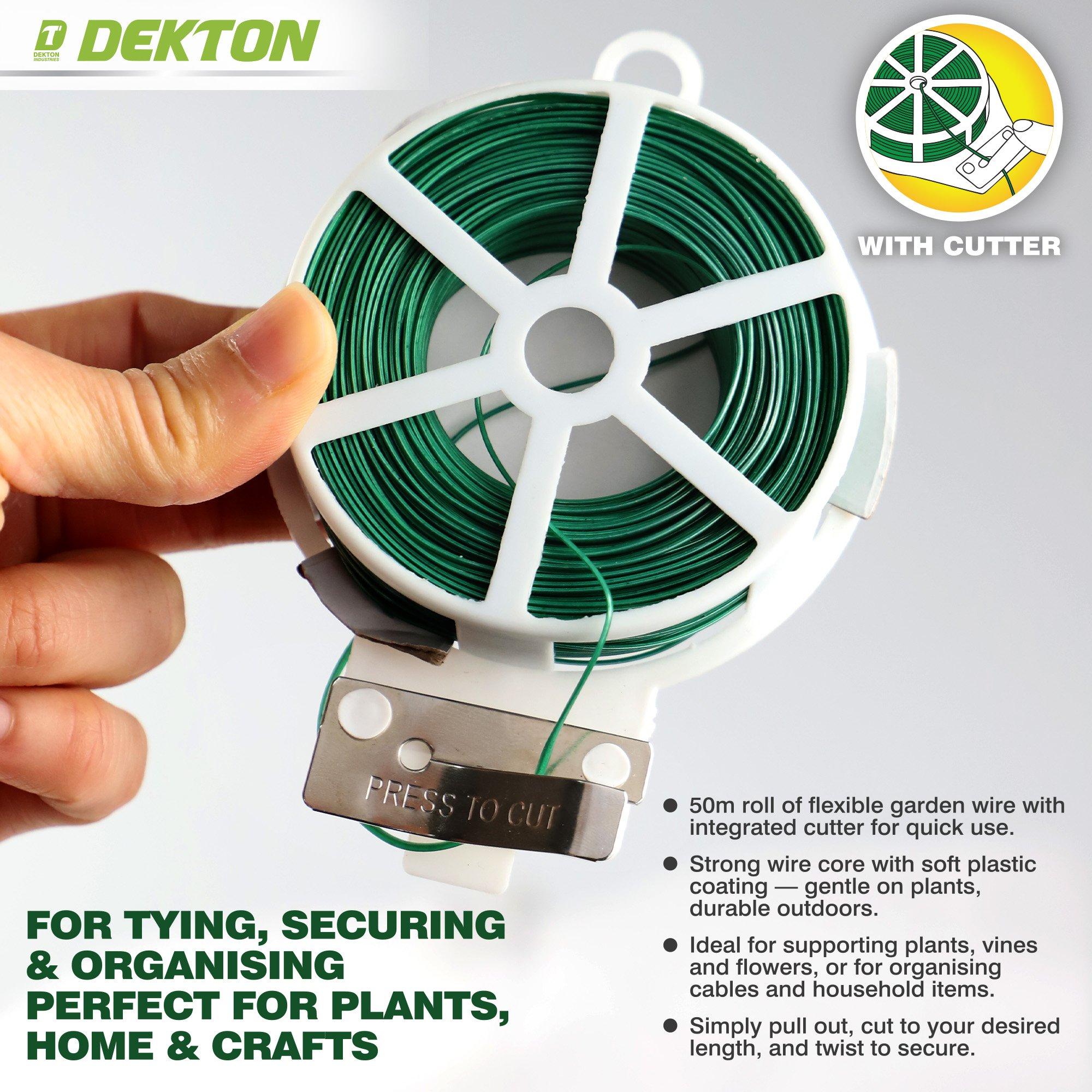 Green - Dekton - Dekton 50M Garden Twist Tie - 7