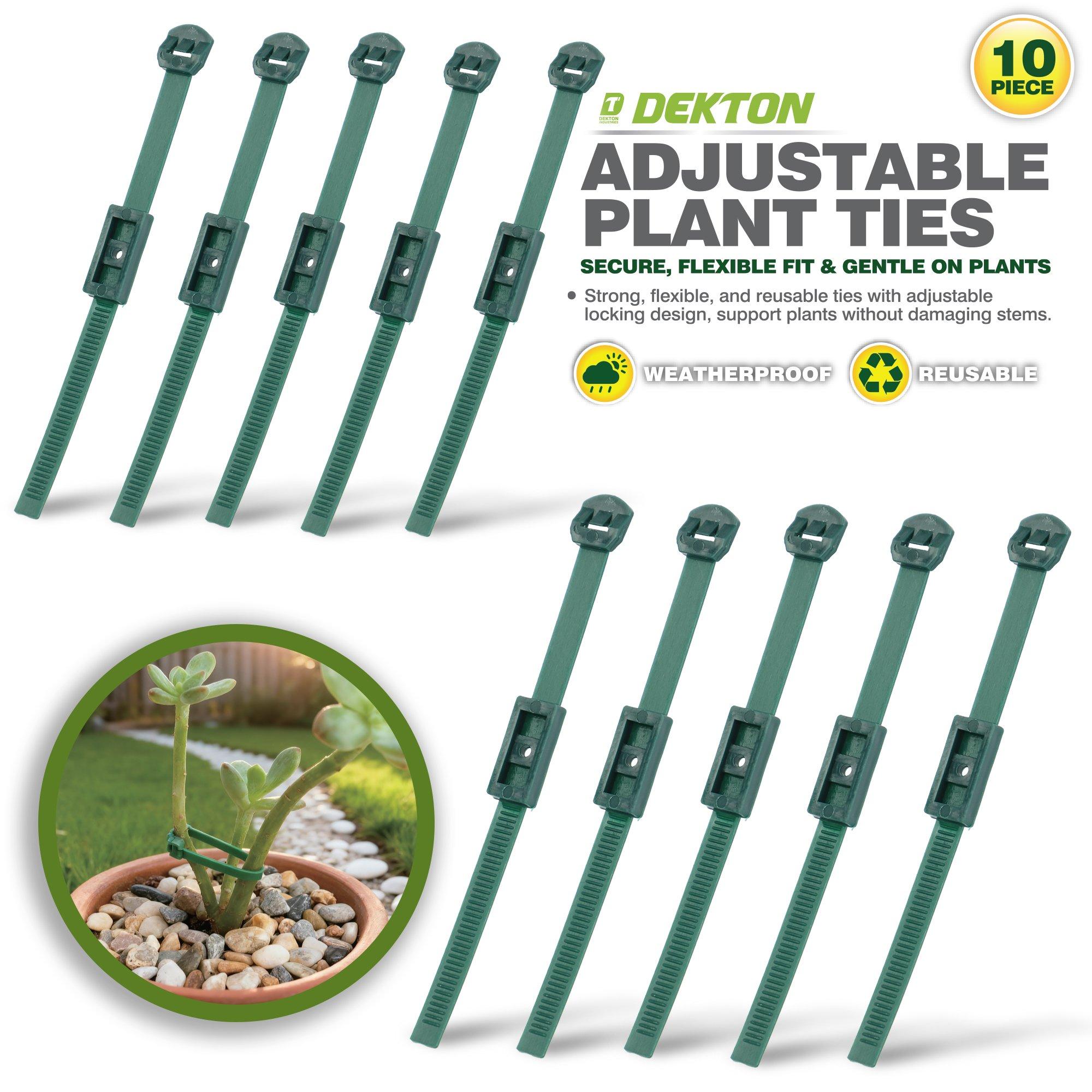 Green - Dekton - Dekton 10pc Plant Ties - 5