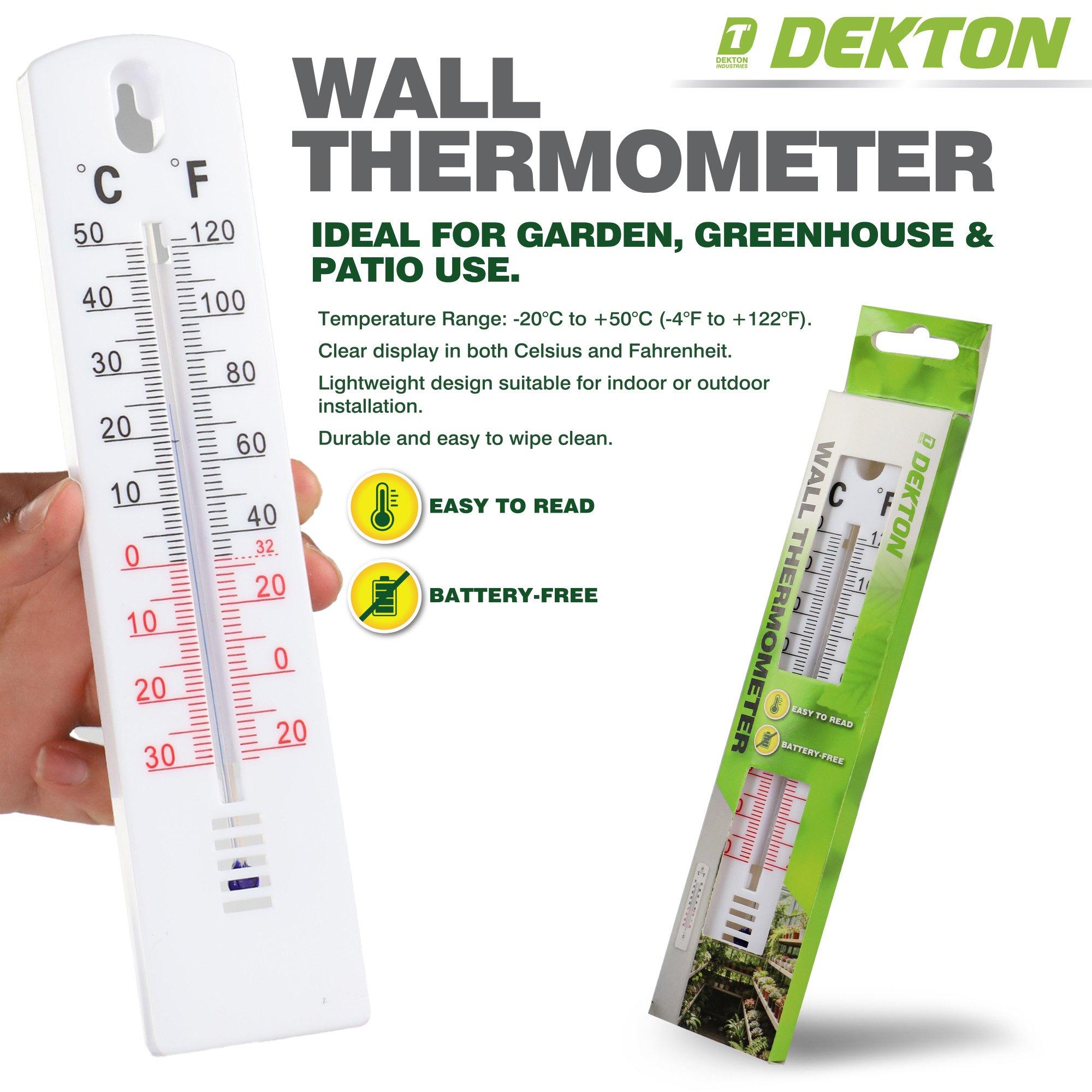 White - Dekton - Dekton Garden Wall Thermometer - 2