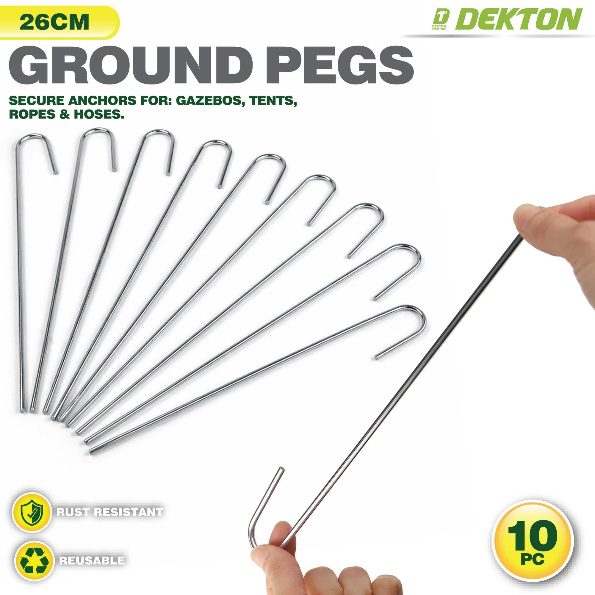 White - Dekton - Dekton 10pc Ground Peg Set. - 3