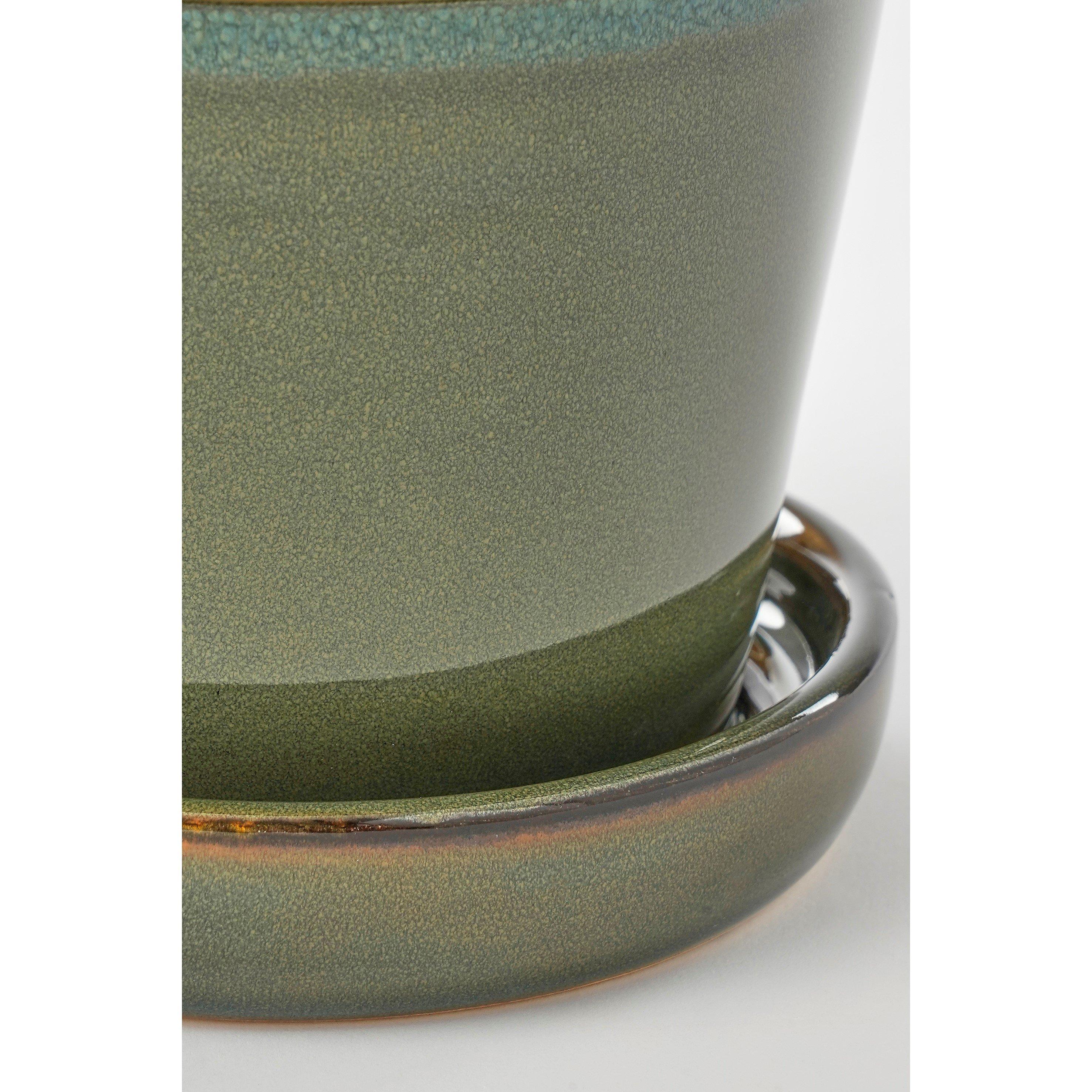 11x13cm - Mica - Clint Pot with saucer - 3
