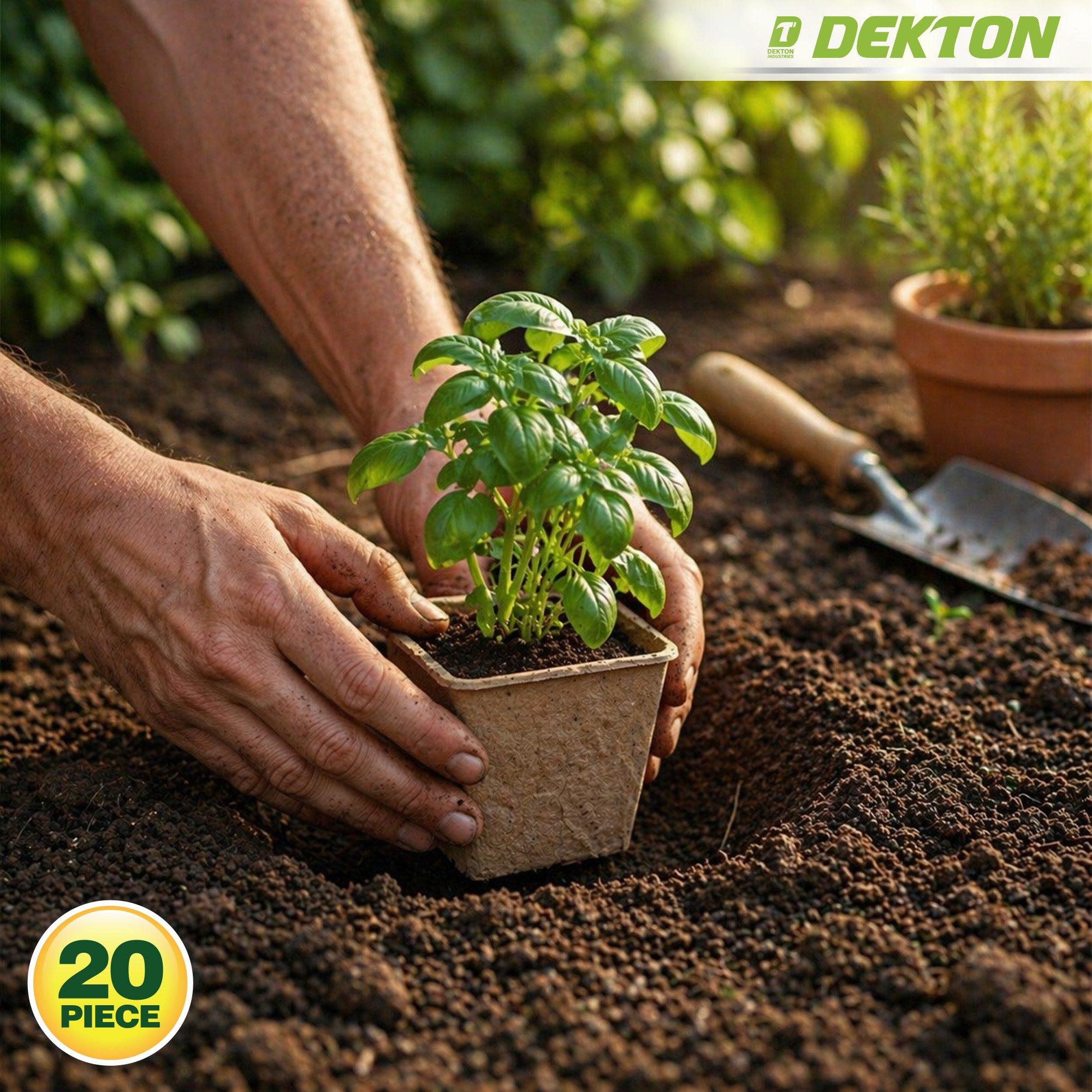 Castanho - Dekton - Dekton Square Paper Plant Pots - 5