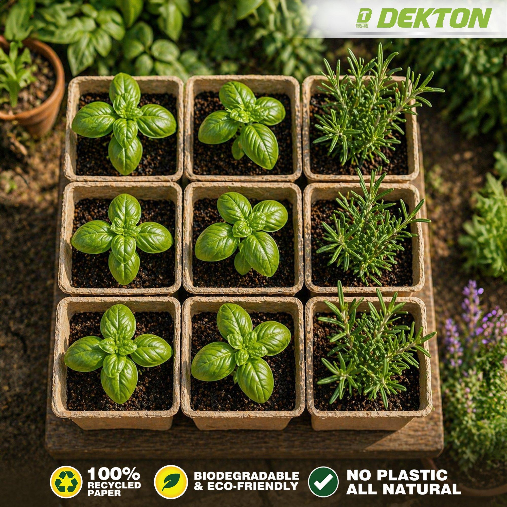 Castanho - Dekton - Dekton Square Paper Plant Pots - 6