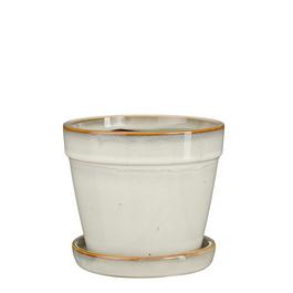Mica Clint Pot with Saucer