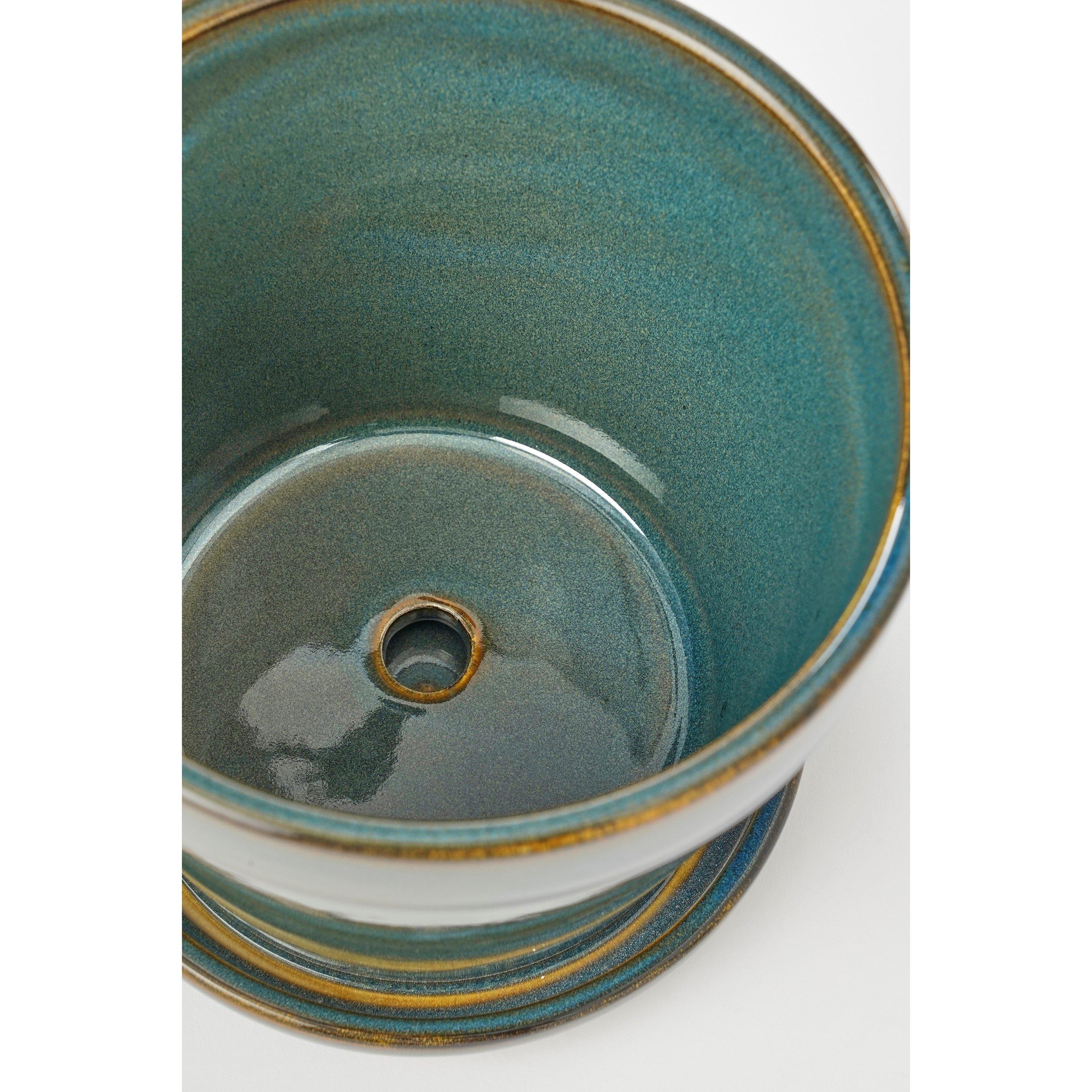 13x15cm - Mica - Clint Pot with Saucer - 4