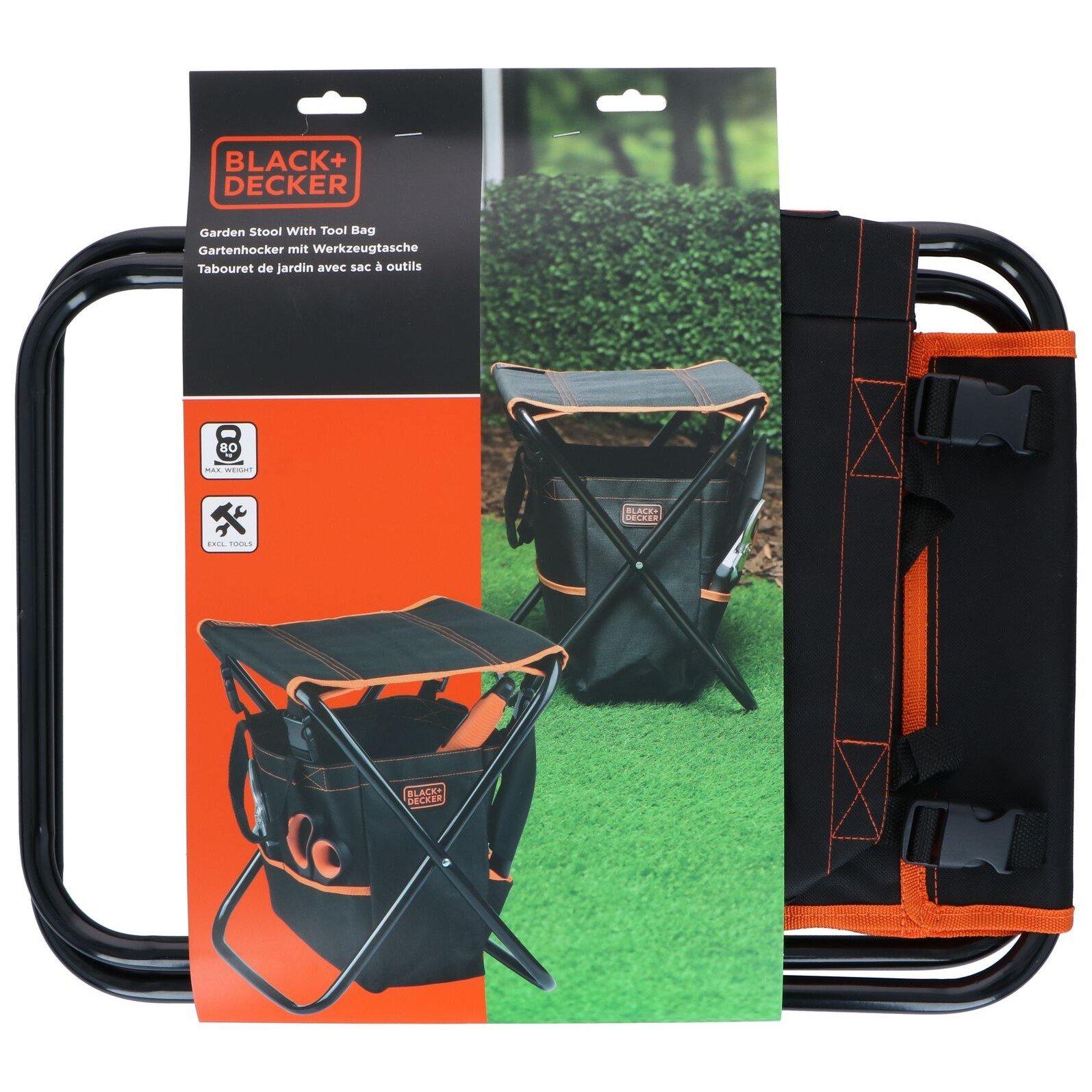 Multi - Black and Decker - BLACK+DECKER Garden Stool with Tool Bag - 2