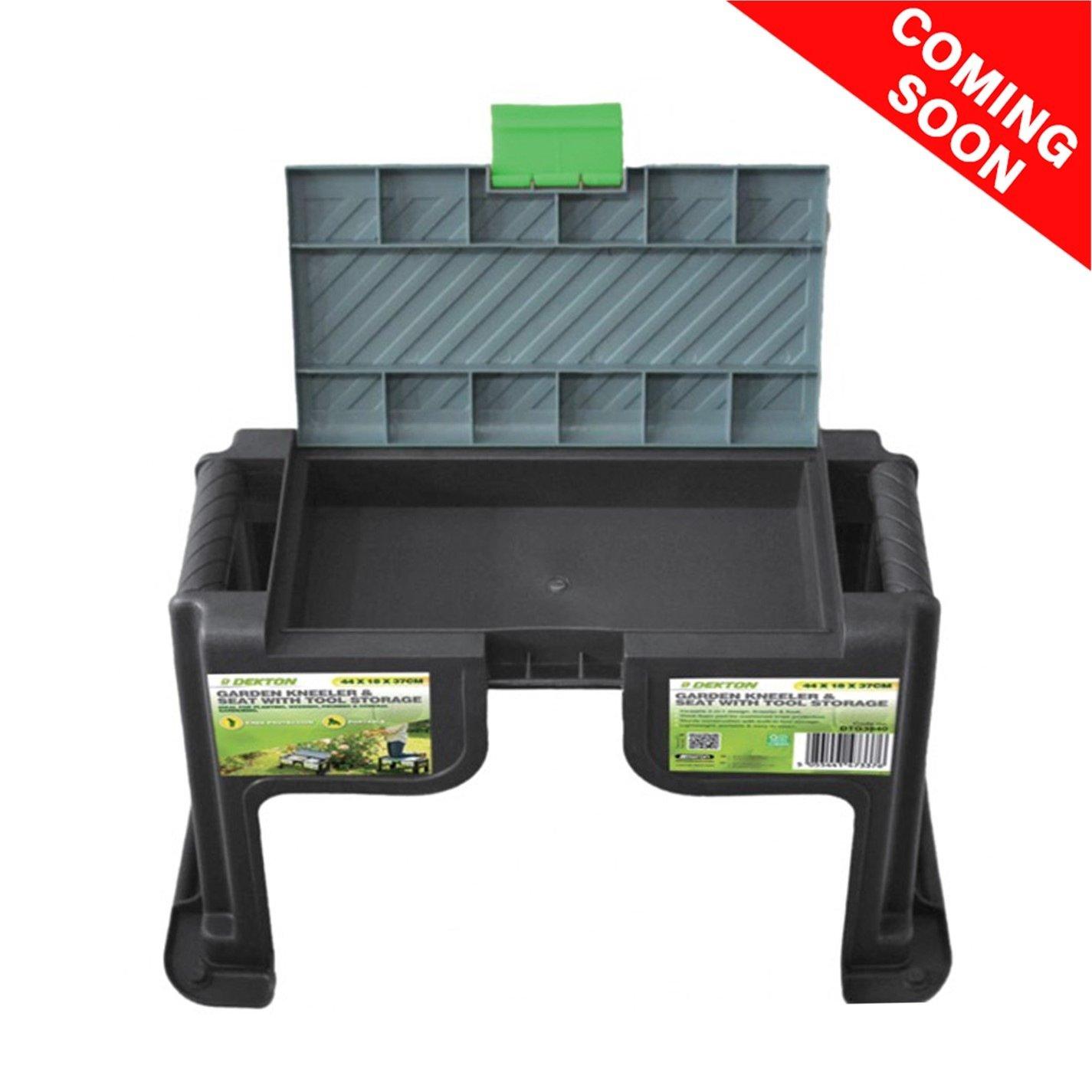 Grey - Dekton - Dekton Garden Kneeler and Seat with tool storage - 1