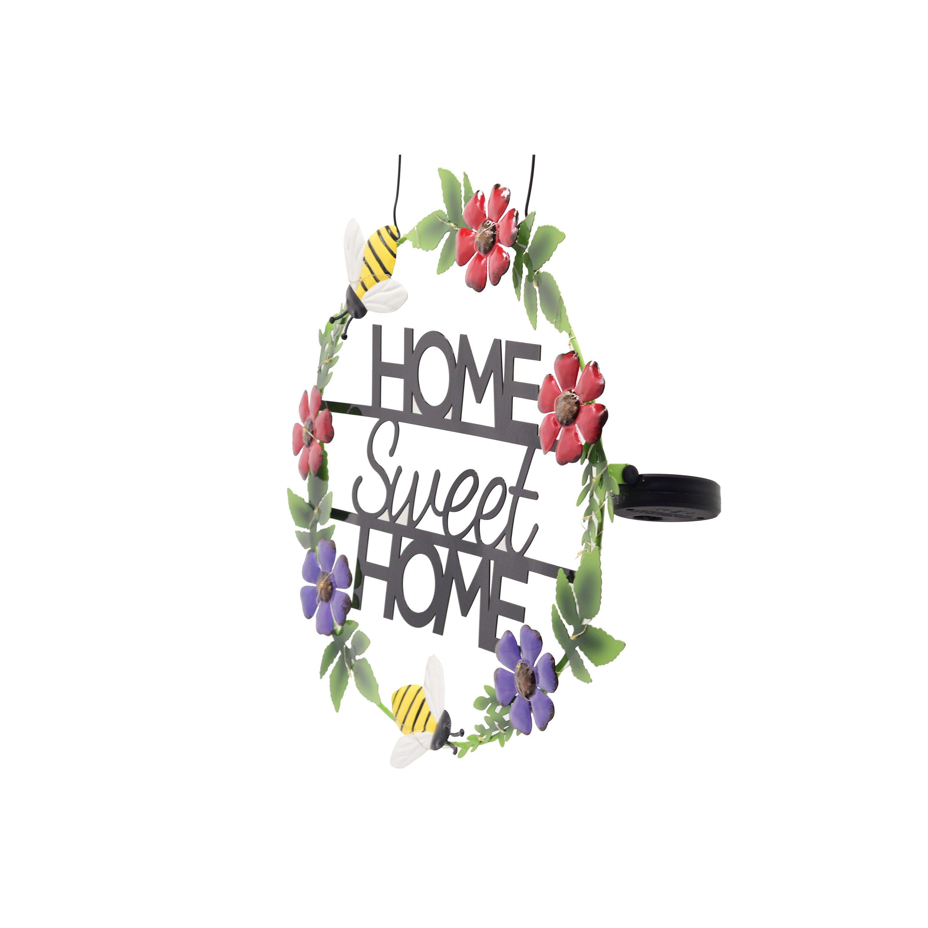 Bees - Linea - Solar Welcom Sign: Bees & Flower 63 - 3