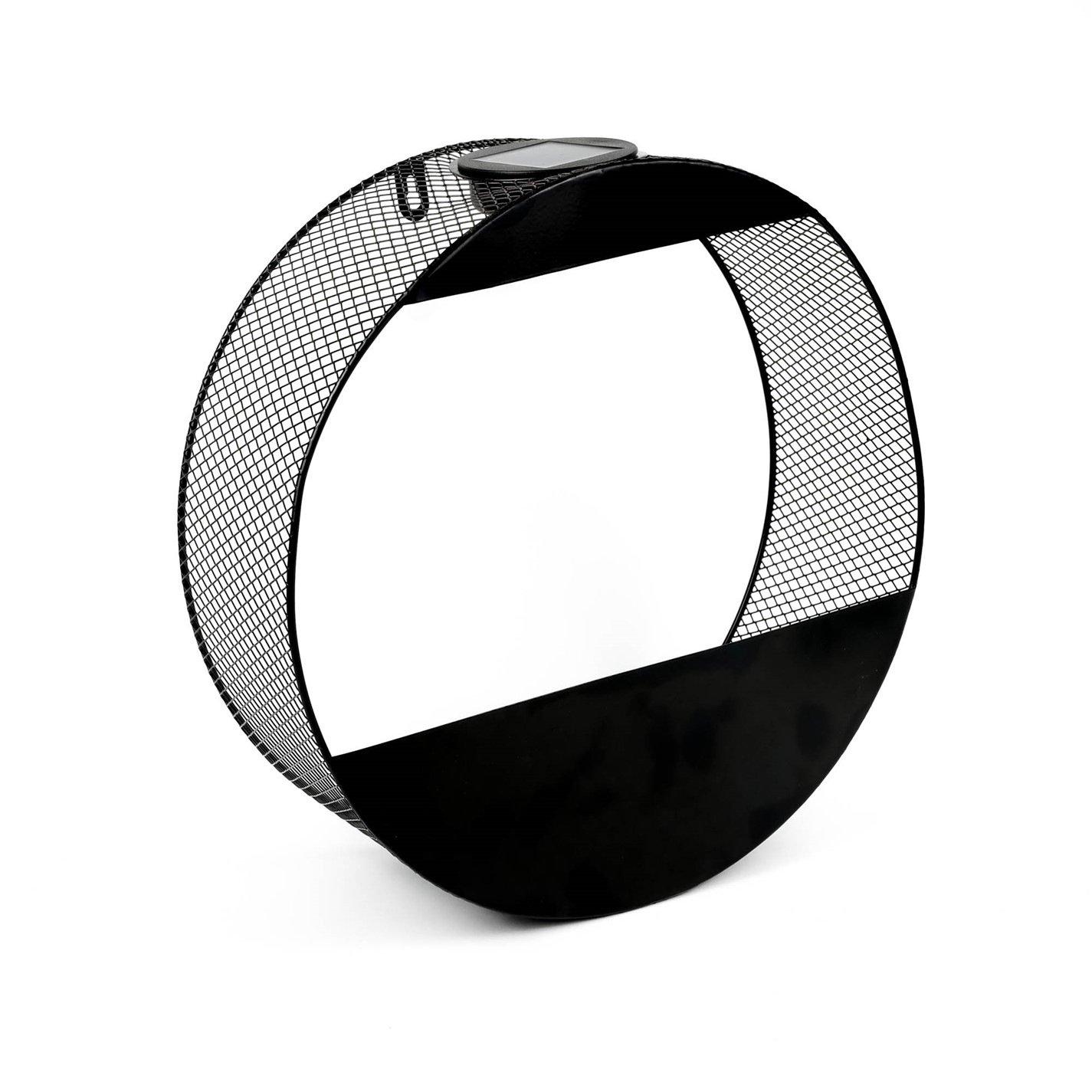 Black/Green - Streetwize - Circular Solar Wall Planter - 4