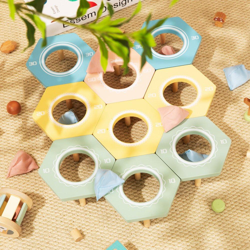 Multi - Tooky Toy - Wooden Beanbag Throwing Game - 2