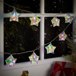 The Spirit Of Christmas SOC Set of 10 3DHolographic Star Lights