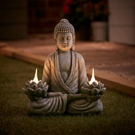 Linea Solar Buddha Ornament
