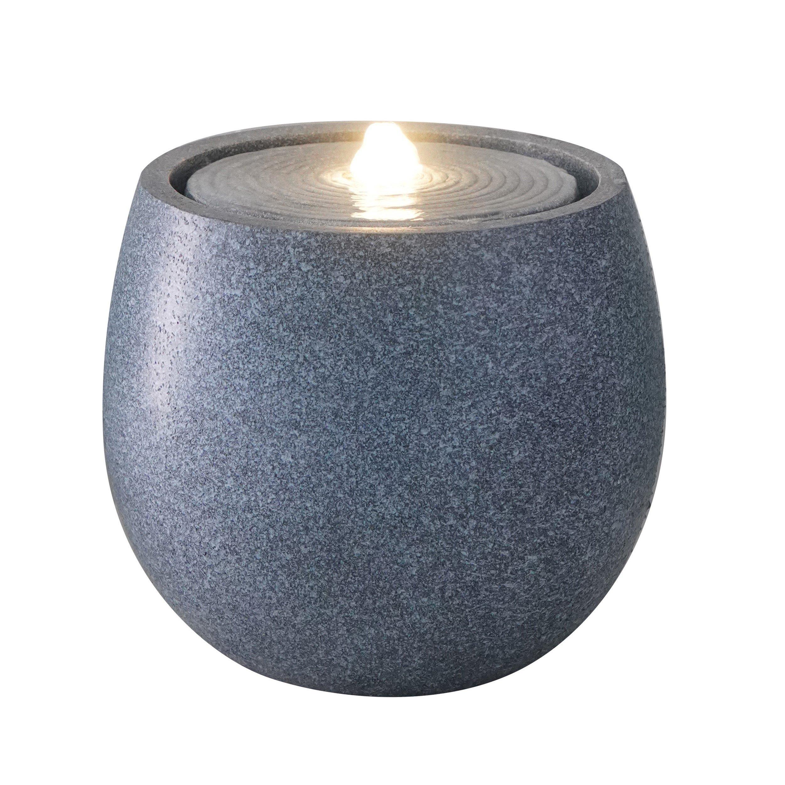 Anthracite - Linea - Solar Sphere Water Feature - 2