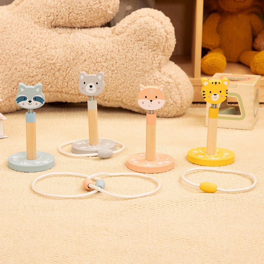 Non - Tooky Toy - Wooden Animal Ring Toss Game - 2