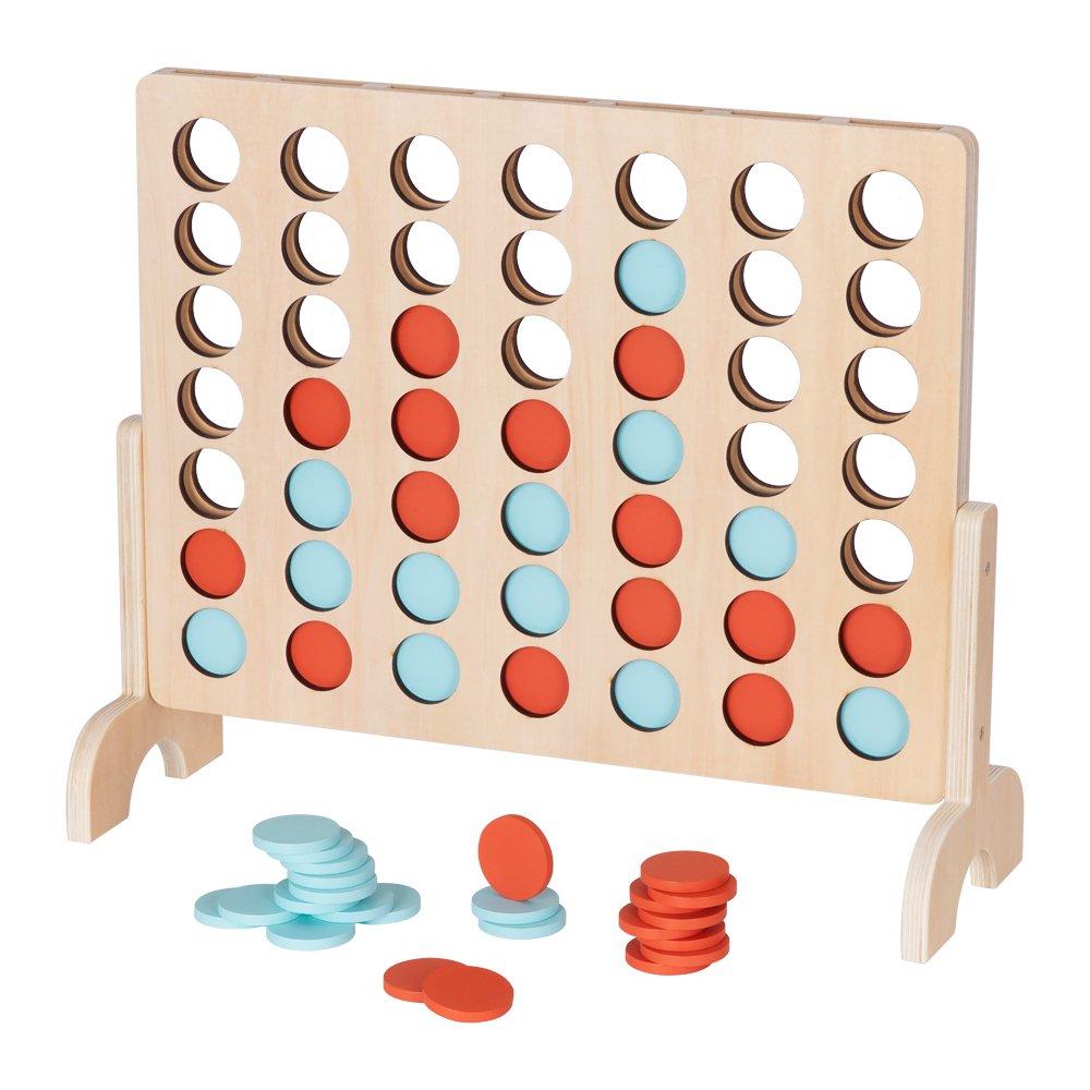 Multi - Tooky Toy - Wooden Jumbo 4-in-A Row Game - 1