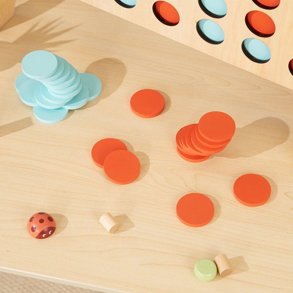 Multiple - Tooky Toy - Wooden Jumbo 4-in-A Row Game - 3