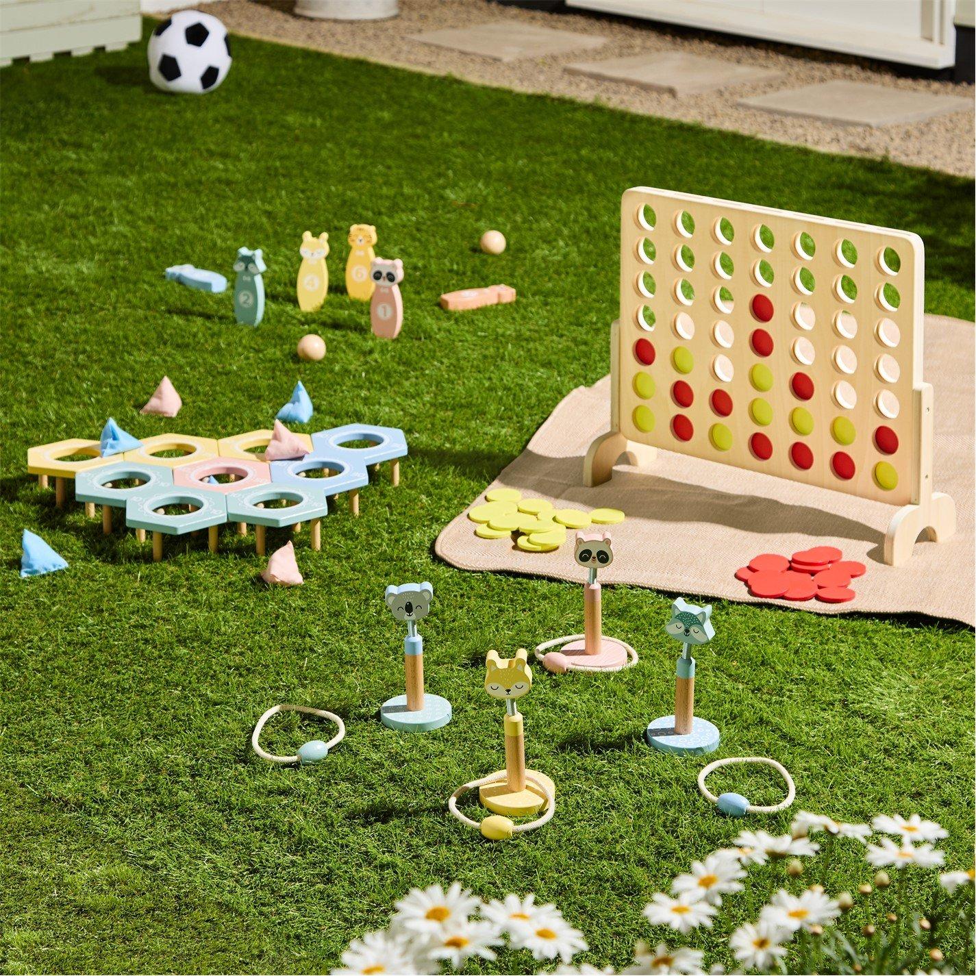 Multiple - Tooky Toy - Wooden Jumbo 4-in-A Row Game - 5