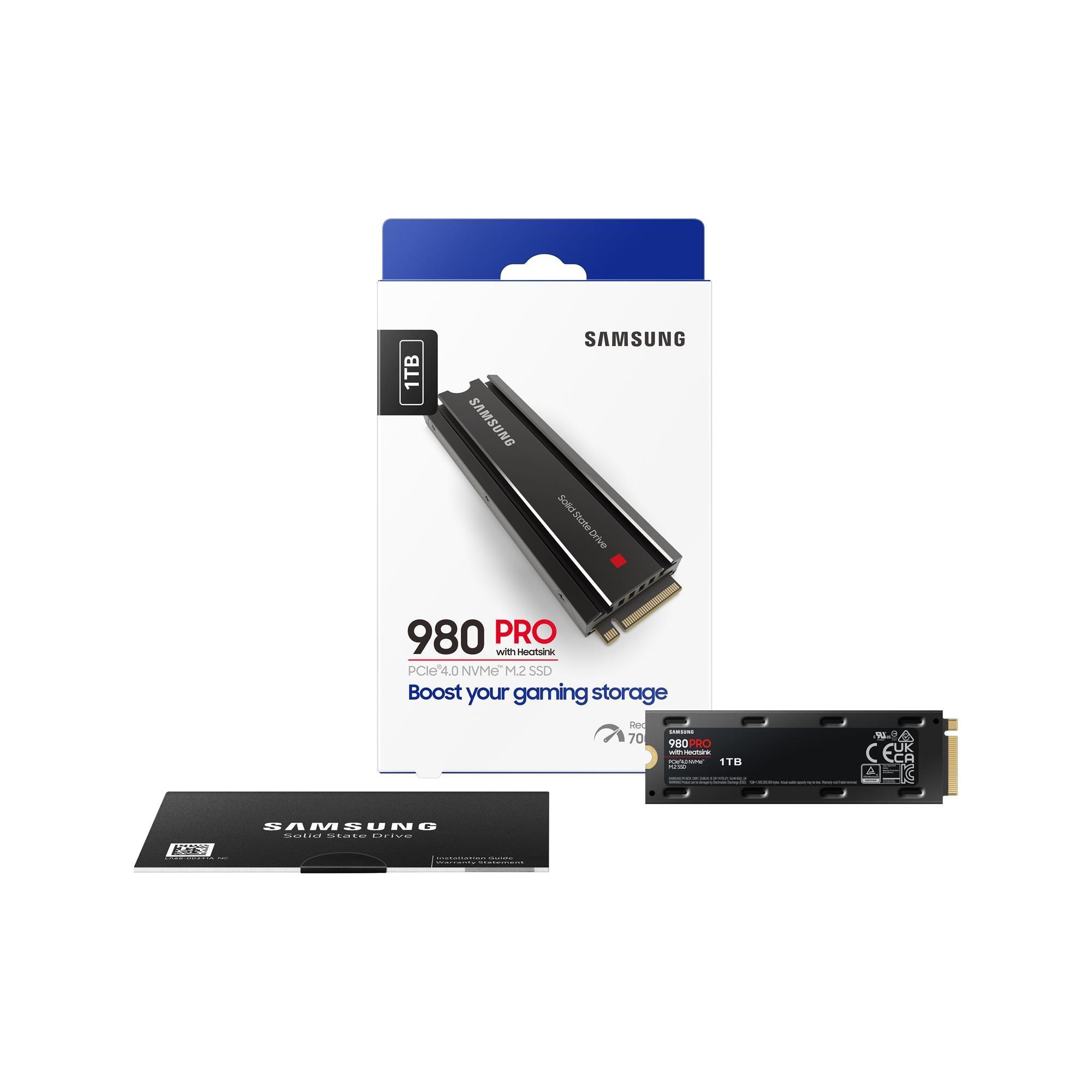 1TB - Samsung - 980 Pro 1TB Heatsink PCIe NVMe M.2 - 2