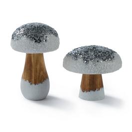 The Spirit Of Christmas SOC Set of 2 Decorative Mushrooms