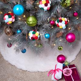 The Spirit Of Christmas SOC Faux Fur Tree Skirt