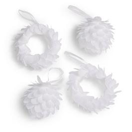 The Spirit Of Christmas SOC Pack of 4 Hanging Feather Decorations