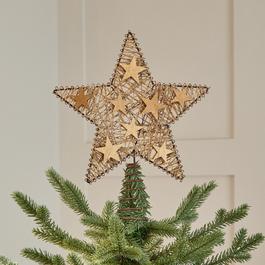 The Spirit Of Christmas SOC 30cm Metal and Jute Tree Topper