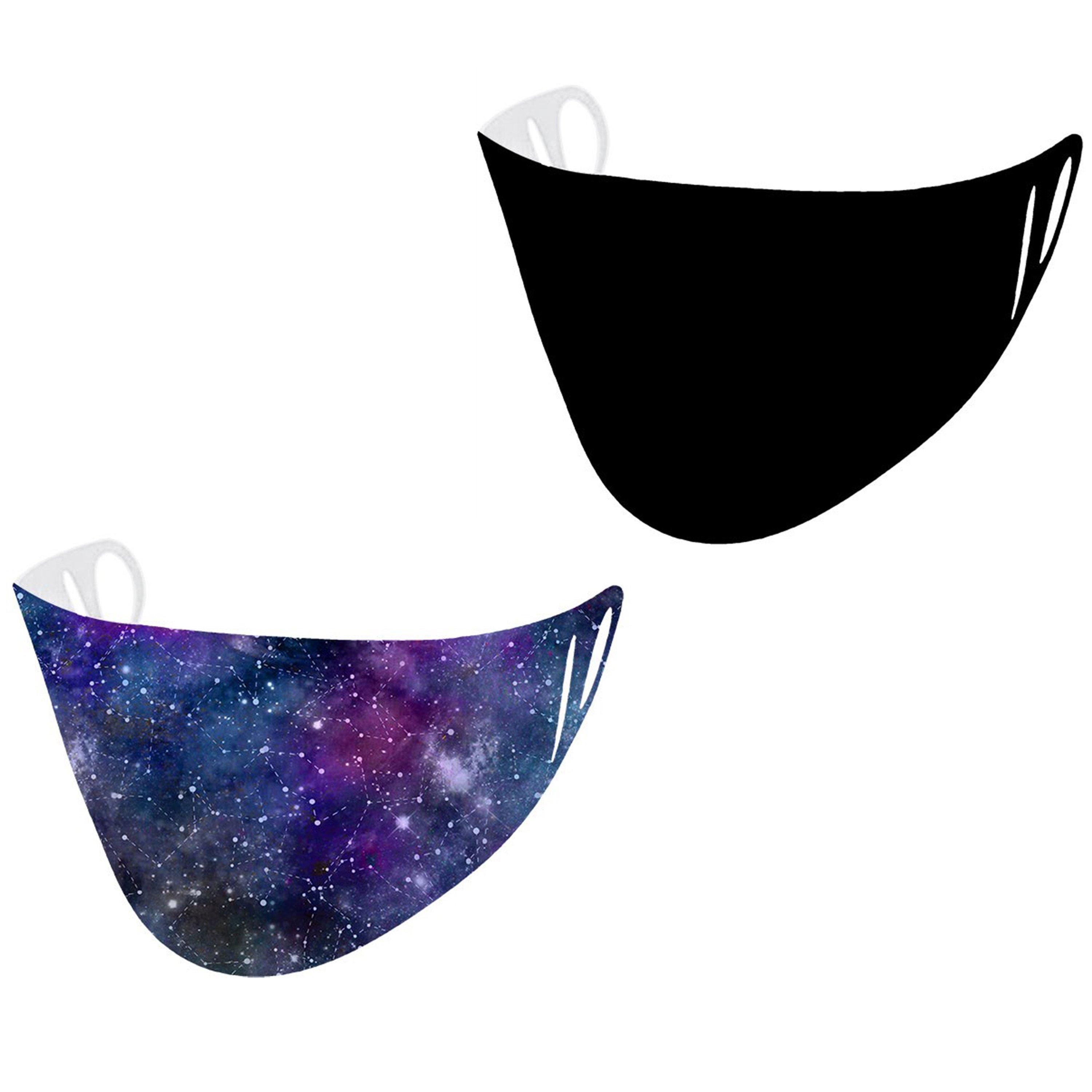 Space & Black - And1 - 2 Pack Scuba Face Mask - 1