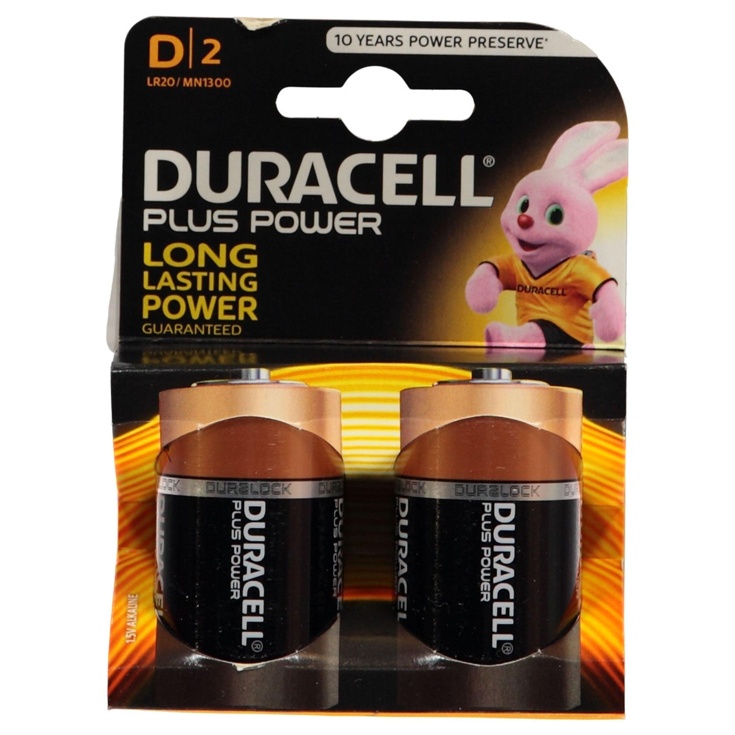 - - Duracell - Mega Duracell Plus Power D Batteries - 1