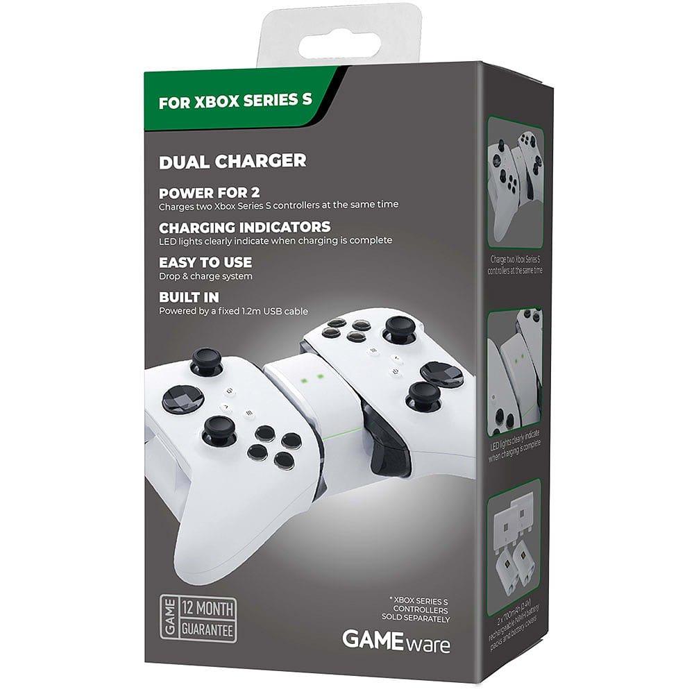 Xbox 4 - GAMEware - Xbox Series X & S Dual Charger – White - 1