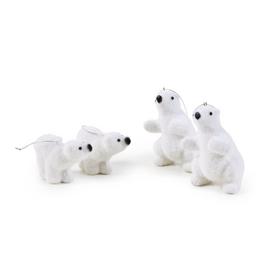 The Spirit Of Christmas SOC Pack of 4 Polar Bear Hanging Decorations